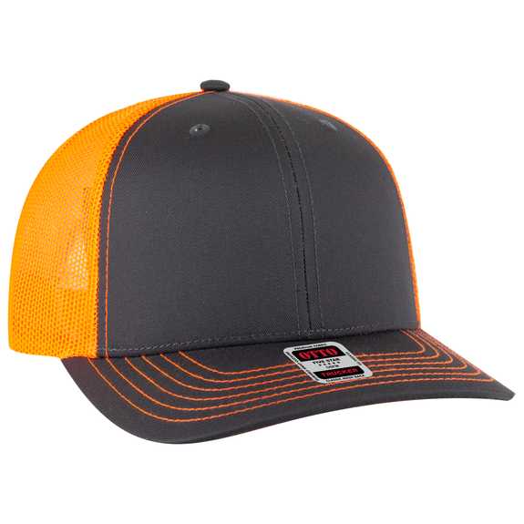 112-1 OTTO Cap 6 Panel Mid Profile Mesh Back Trucker Hat 112-1 OTTO Cap 6 Panel Mid Profile Mesh Back Trucker Hat
