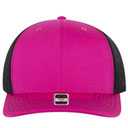 112-1 OTTO Cap 6 Panel Mid Profile Mesh Back Trucker Hat