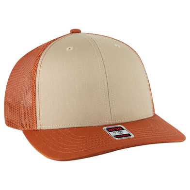 112-1 OTTO Cap 6 Panel Mid Profile Mesh Back Trucker Hat 112-1 OTTO Cap 6 Panel Mid Profile Mesh Back Trucker Hat