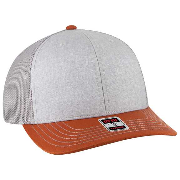 112-1 OTTO Cap 6 Panel Mid Profile Mesh Back Trucker Hat 112-1 OTTO Cap 6 Panel Mid Profile Mesh Back Trucker Hat