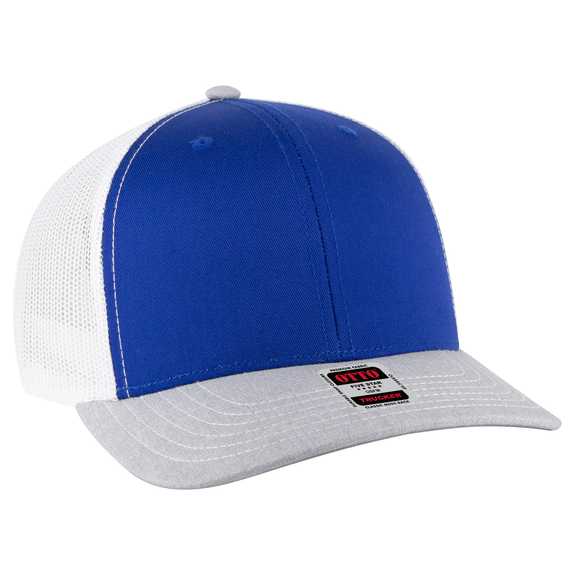 112-1 OTTO Cap 6 Panel Mid Profile Mesh Back Trucker Hat 112-1 OTTO Cap 6 Panel Mid Profile Mesh Back Trucker Hat
