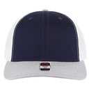 112-1 OTTO Cap 6 Panel Mid Profile Mesh Back Trucker Hat