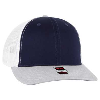 112-1 OTTO Cap 6 Panel Mid Profile Mesh Back Trucker Hat 112-1 OTTO Cap 6 Panel Mid Profile Mesh Back Trucker Hat