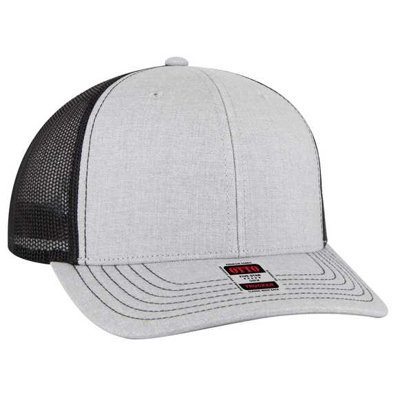 112-1 OTTO Cap 6 Panel Mid Profile Mesh Back Trucker Hat 112-1 OTTO Cap 6 Panel Mid Profile Mesh Back Trucker Hat
