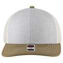 112-1 OTTO Cap 6 Panel Mid Profile Mesh Back Trucker Hat