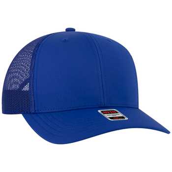 OTTO Superior Cotton Twill Trucker Hat - Low Profile 6-Panel Mesh Back, Adjustable Hook & Loop, 8 Color Options