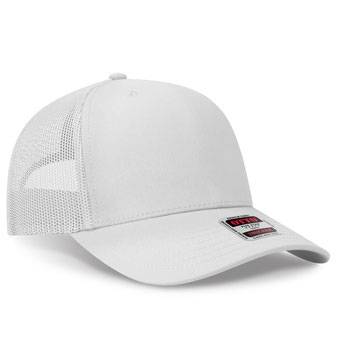 1120-1 OTTO CAP Seamless 6 Panel Mid Profile Mesh Back Trucker Hat