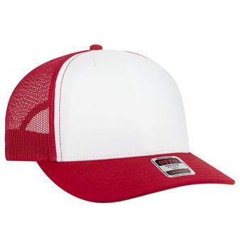 1120-1 OTTO CAP Seamless 6 Panel Mid Profile Mesh Back Trucker Hat