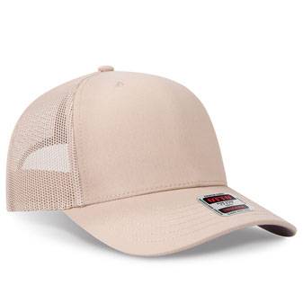 1120-1 OTTO CAP Seamless 6 Panel Mid Profile Mesh Back Trucker Hat