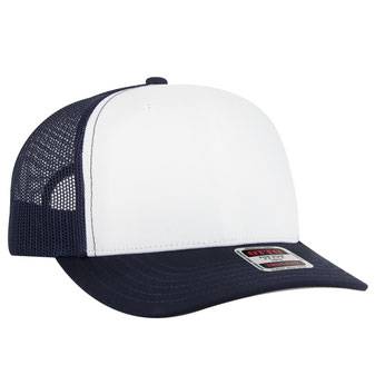 1120-1 OTTO CAP Seamless 6 Panel Mid Profile Mesh Back Trucker Hat