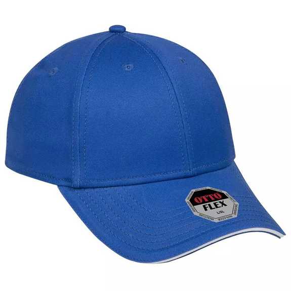 12-1163 Stretchable Superior Cotton Twill Sandwich Visor "OTTO FLEX" Six Panel Low Profile Baseball Cap 12-1163 Stretchable Superior Cotton Twill Sandwich Visor "OTTO FLEX" Six Panel Low Profile Baseball Cap