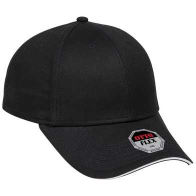 12-1163 Stretchable Superior Cotton Twill Sandwich Visor "OTTO FLEX" Six Panel Low Profile Baseball Cap 12-1163 Stretchable Superior Cotton Twill Sandwich Visor "OTTO FLEX" Six Panel Low Profile Baseball Cap