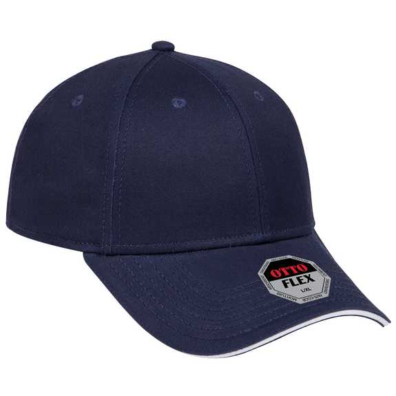 12-1163 Stretchable Superior Cotton Twill Sandwich Visor "OTTO FLEX" Six Panel Low Profile Baseball Cap 12-1163 Stretchable Superior Cotton Twill Sandwich Visor "OTTO FLEX" Six Panel Low Profile Baseball Cap