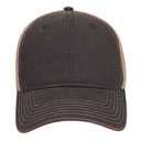 121-1297 Vintage Dirty Wash Cotton Twill w/ Soft Polyester Mesh Back Low Profile Cap