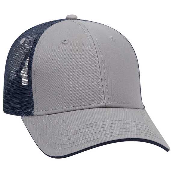 122-945 Superior Cotton Twill Flipped Edge Visor Low Profile Pro Style Mesh Back Caps 122-945 Superior Cotton Twill Flipped Edge Visor Low Profile Pro Style Mesh Back Caps