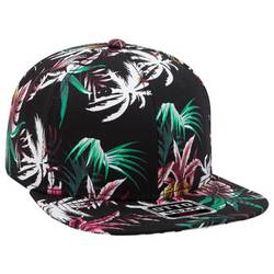 125-1146 Cotton Twill Hawaiian Pattern Square Flat Visor Pro Style Snapback Cap 125-1146 Cotton Twill Hawaiian Pattern Square Flat Visor Pro Style Snapback Cap