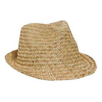 128-1014 Natural Straw Fedora Hats