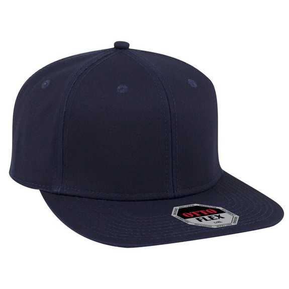 13-1158 OTTO FLEX Six Panel Mid Profile Style Stretchable Superior Cotton Twill Square Flat Visor Baseball Cap 13-1158 OTTO FLEX Six Panel Mid Profile Style Stretchable Superior Cotton Twill Square Flat Visor Baseball Cap