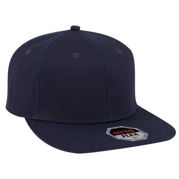 13-1158 OTTO FLEX Six Panel Mid Profile Style Stretchable Superior Cotton Twill Square Flat Visor Baseball Cap 13-1158 OTTO FLEX Six Panel Mid Profile Style Stretchable Superior Cotton Twill Square Flat Visor Baseball Cap