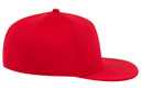 13-1206 Cool Comfort Stretchable Polyester Cool Mesh Square Flat Visor "OTTO FLEX" Six Panel Mid Profile Style Baseball Cap