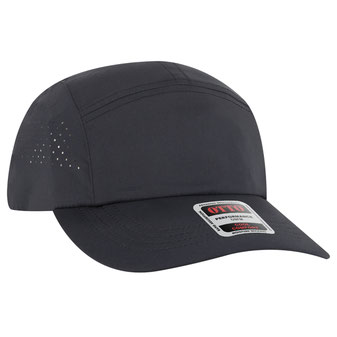 133-1 OTTO CAP 5 Panel Running Hat w/ Elastic Soft Visor