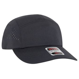 133-1 OTTO CAP 5 Panel Running Hat w/ Elastic Soft Visor