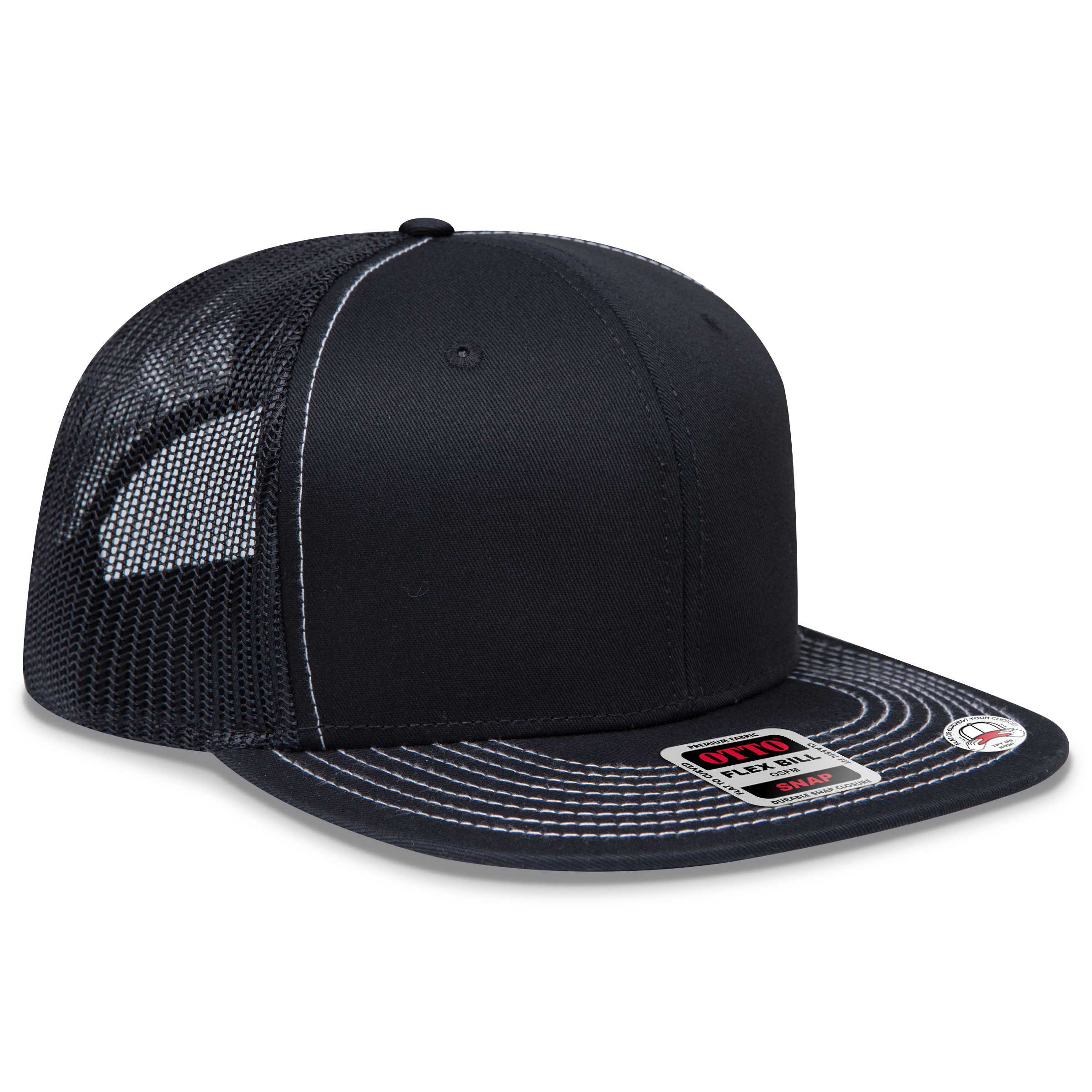 141-1070 OTTO CAP "OTTO SNAP" 6 Panel Pro Style Mesh Back Trucker Snapback Hat