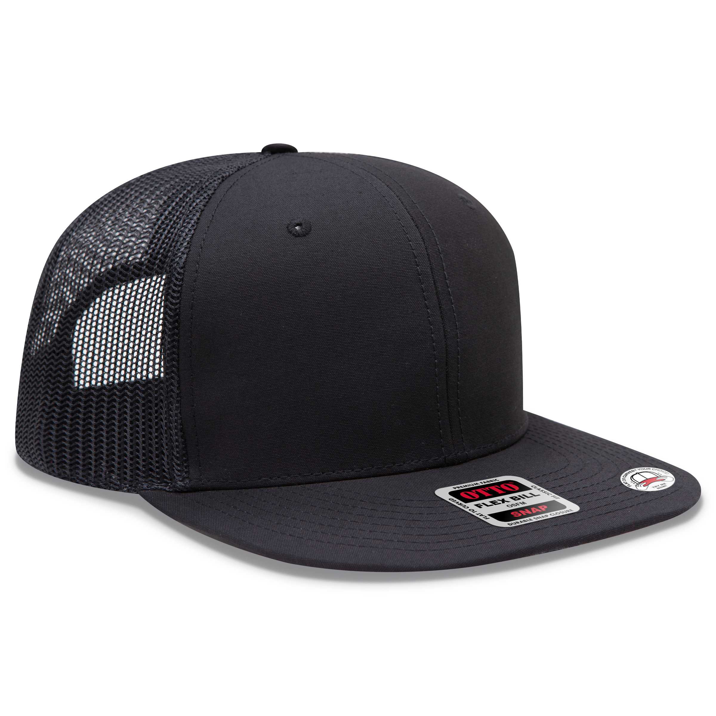 141-1070 OTTO CAP "OTTO SNAP" 6 Panel Pro Style Mesh Back Trucker Snapback Hat