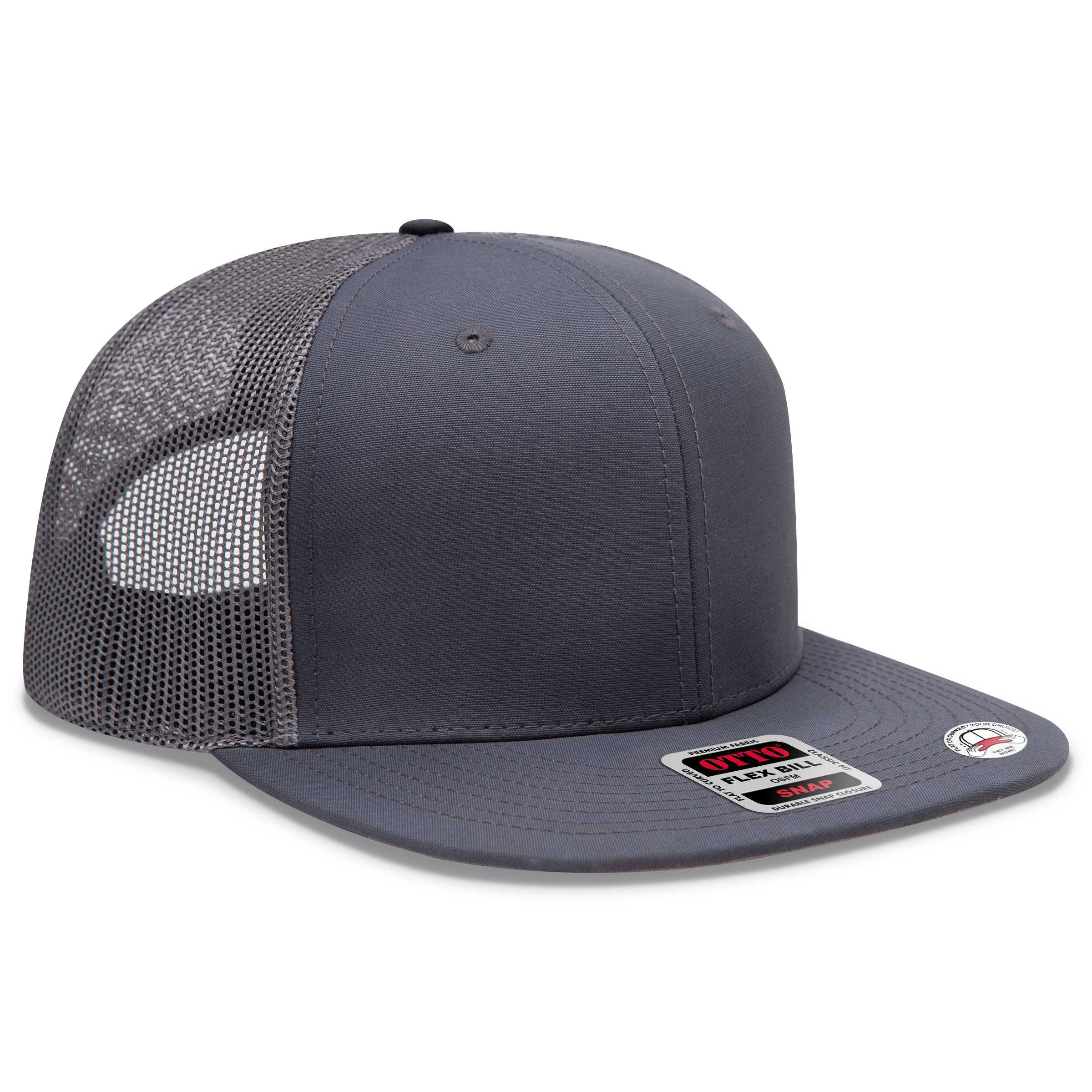141-1070 OTTO CAP "OTTO SNAP" 6 Panel Pro Style Mesh Back Trucker Snapback Hat