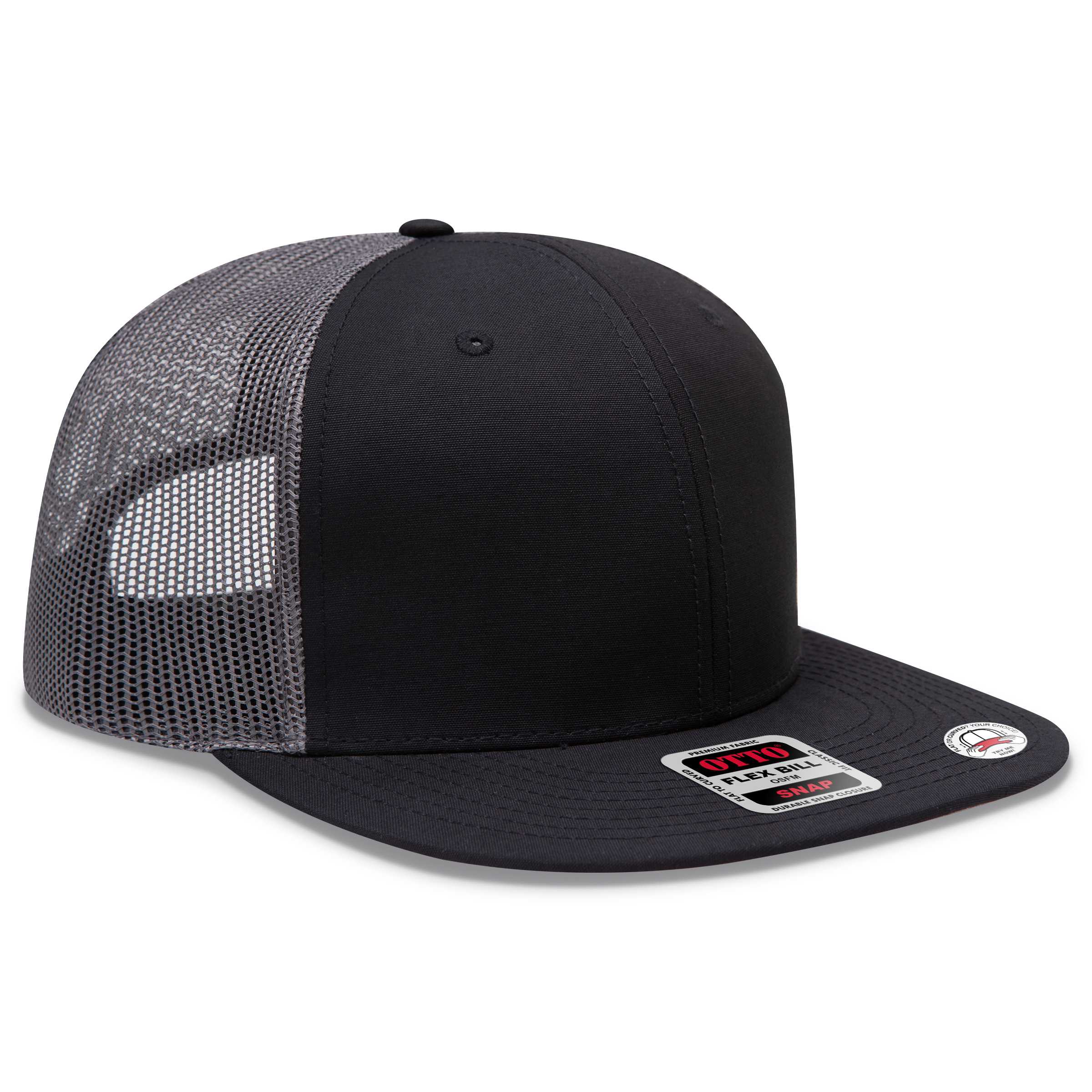 141-1070 OTTO CAP "OTTO SNAP" 6 Panel Pro Style Mesh Back Trucker Snapback Hat