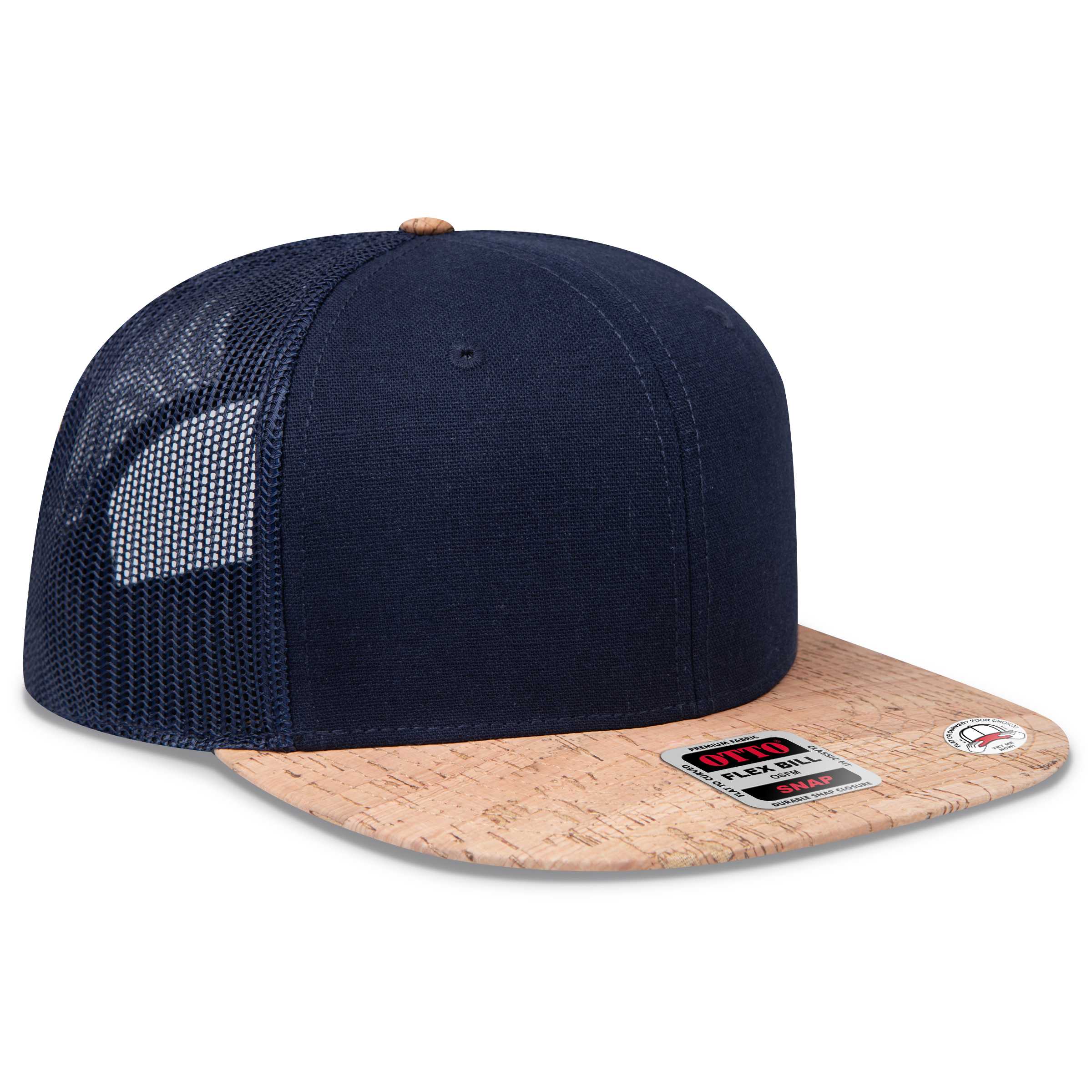 141-1070 OTTO CAP "OTTO SNAP" 6 Panel Pro Style Mesh Back Trucker Snapback Hat