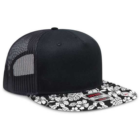 154-1124 OTTO CAP "OTTO SNAP" 5 Panel Mid Profile Mesh Back Trucker Snapback Hat 154-1124 OTTO CAP "OTTO SNAP" 5 Panel Mid Profile Mesh Back Trucker Snapback Hat