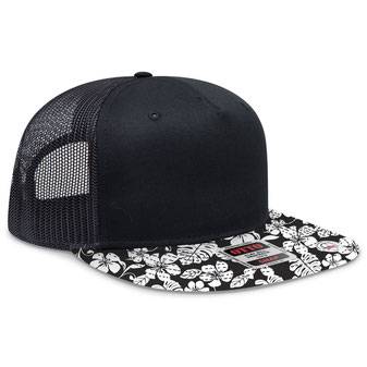 154-1124 OTTO CAP "OTTO SNAP" 5 Panel Mid Profile Mesh Back Trucker Snapback Hat