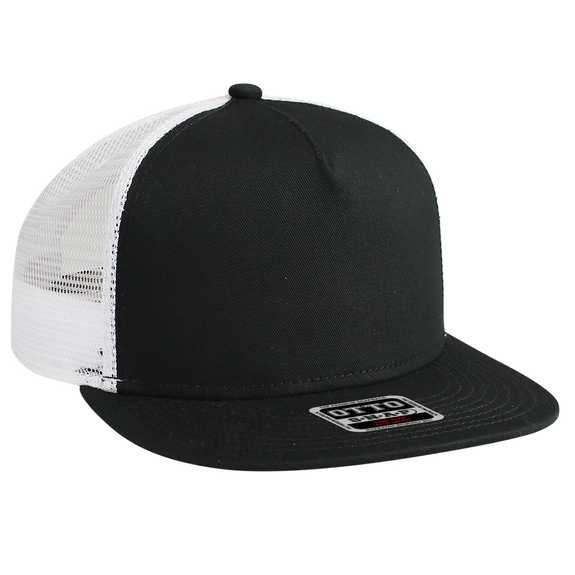 154-1124 OTTO CAP "OTTO SNAP" 5 Panel Mid Profile Mesh Back Trucker Snapback Hat 154-1124 OTTO CAP "OTTO SNAP" 5 Panel Mid Profile Mesh Back Trucker Snapback Hat