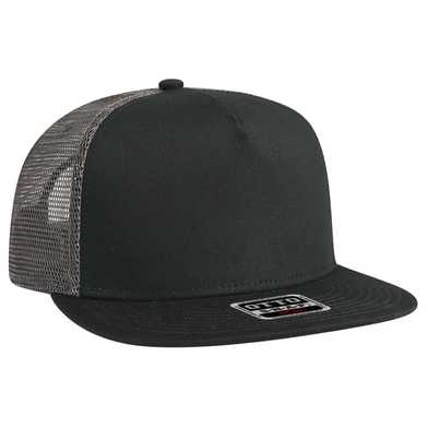 154-1124 OTTO CAP "OTTO SNAP" 5 Panel Mid Profile Mesh Back Trucker Snapback Hat 154-1124 OTTO CAP "OTTO SNAP" 5 Panel Mid Profile Mesh Back Trucker Snapback Hat