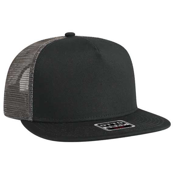 154-1124 OTTO CAP "OTTO SNAP" 5 Panel Mid Profile Mesh Back Trucker Snapback Hat 154-1124 OTTO CAP "OTTO SNAP" 5 Panel Mid Profile Mesh Back Trucker Snapback Hat