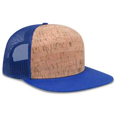 154-1174 Cork Square Flat Visor Pro Style Mesh Back Snapback Caps 154-1174 Cork Square Flat Visor Pro Style Mesh Back Snapback Caps