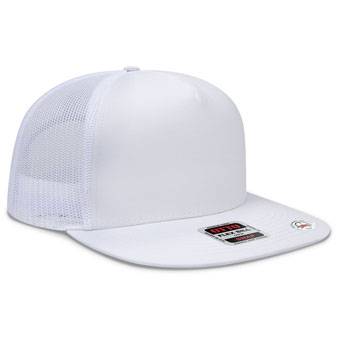 154-1174 Cork Square Flat Visor Pro Style Mesh Back Snapback Caps