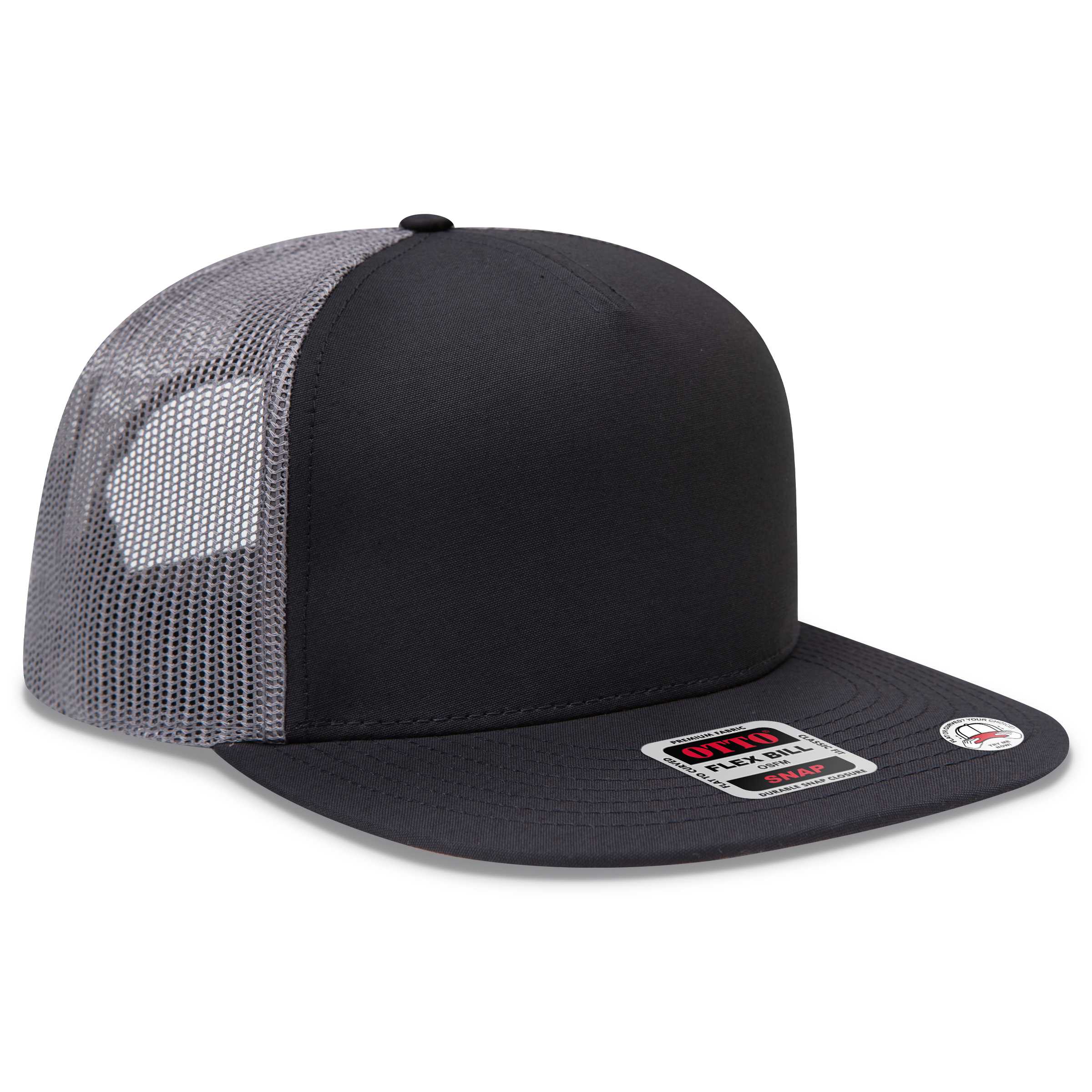 154-1174 Cork Square Flat Visor Pro Style Mesh Back Snapback Caps