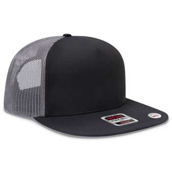 DHaRCO Flat Brim Trucker Cap - Black Snake DHaRCO Flat Brim Trucker Cap - Black Snake