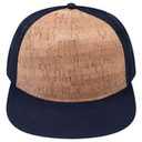 154-1174 Cork Square Flat Visor Pro Style Mesh Back Snapback Caps