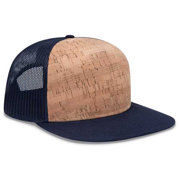 154-1174 Cork Square Flat Visor Pro Style Mesh Back Snapback Caps 154-1174 Cork Square Flat Visor Pro Style Mesh Back Snapback Caps