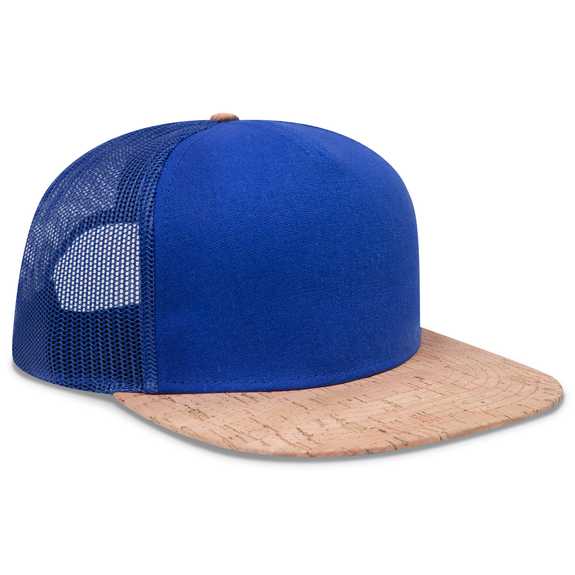 154-1174 Cork Square Flat Visor Pro Style Mesh Back Snapback Caps 154-1174 Cork Square Flat Visor Pro Style Mesh Back Snapback Caps