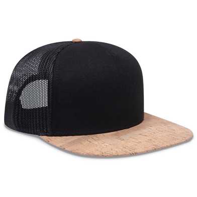154-1174 Cork Square Flat Visor Pro Style Mesh Back Snapback Caps 154-1174 Cork Square Flat Visor Pro Style Mesh Back Snapback Caps