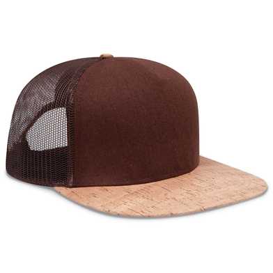 154-1174 Cork Square Flat Visor Pro Style Mesh Back Snapback Caps 154-1174 Cork Square Flat Visor Pro Style Mesh Back Snapback Caps