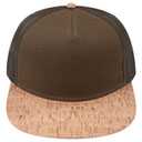 154-1174 Cork Square Flat Visor Pro Style Mesh Back Snapback Caps