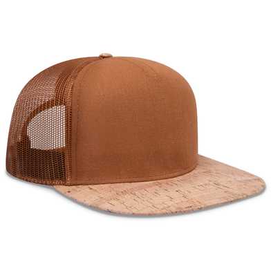 154-1174 Cork Square Flat Visor Pro Style Mesh Back Snapback Caps 154-1174 Cork Square Flat Visor Pro Style Mesh Back Snapback Caps