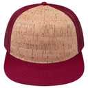 154-1174 Cork Square Flat Visor Pro Style Mesh Back Snapback Caps