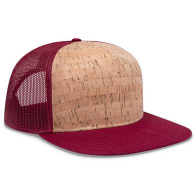 154-1174 Cork Square Flat Visor Pro Style Mesh Back Snapback Caps 154-1174 Cork Square Flat Visor Pro Style Mesh Back Snapback Caps