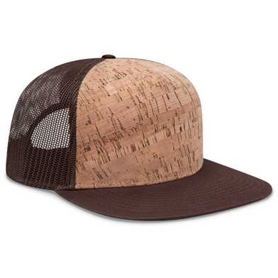 154-1174 Cork Square Flat Visor Pro Style Mesh Back Snapback Caps 154-1174 Cork Square Flat Visor Pro Style Mesh Back Snapback Caps